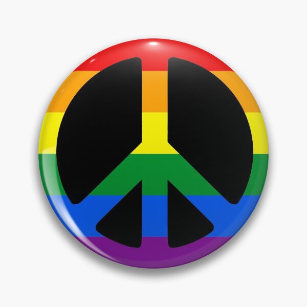 Item preview, Rainbow Peace Sign designed and sold by Hoorahville.