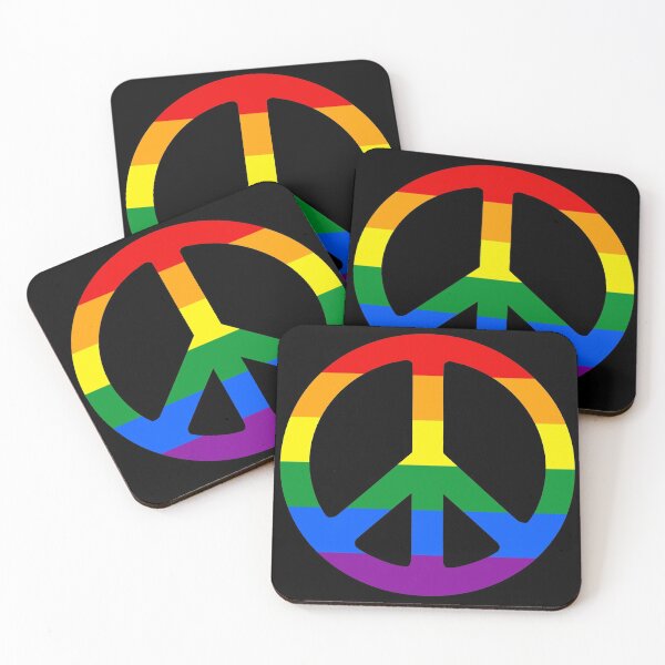 Item preview, Rainbow Peace Sign designed and sold by Hoorahville.