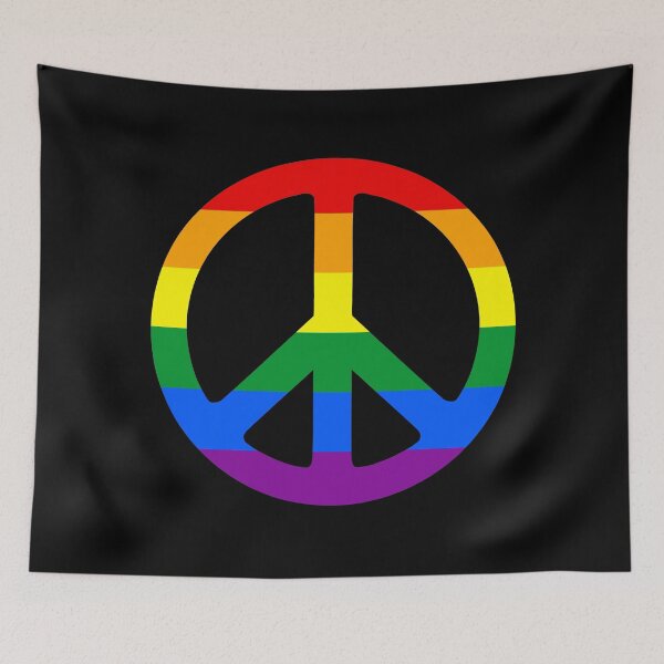Item preview, Rainbow Peace Sign designed and sold by Hoorahville.