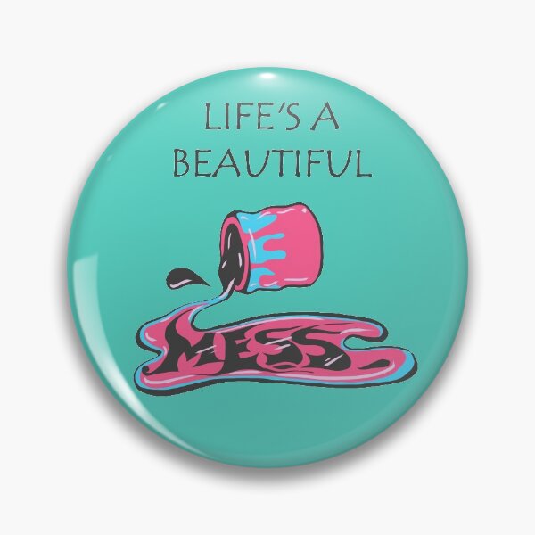 Item preview, Life is beautiful - gratitude and good vibes - blue green designed and sold by theinkypensieve.