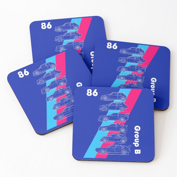 Item preview, Group B rallycars pink and blue designed and sold by purpletwinturbo.
