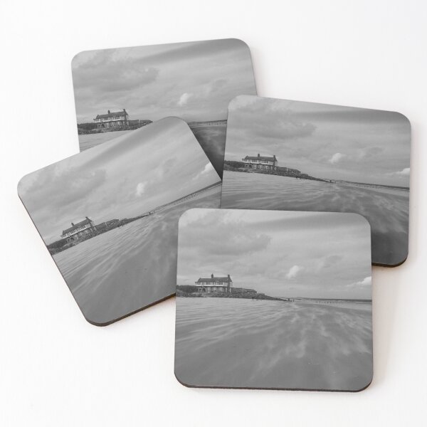 Item preview, Black and white Brancaster beach designed and sold by cdkphotos.