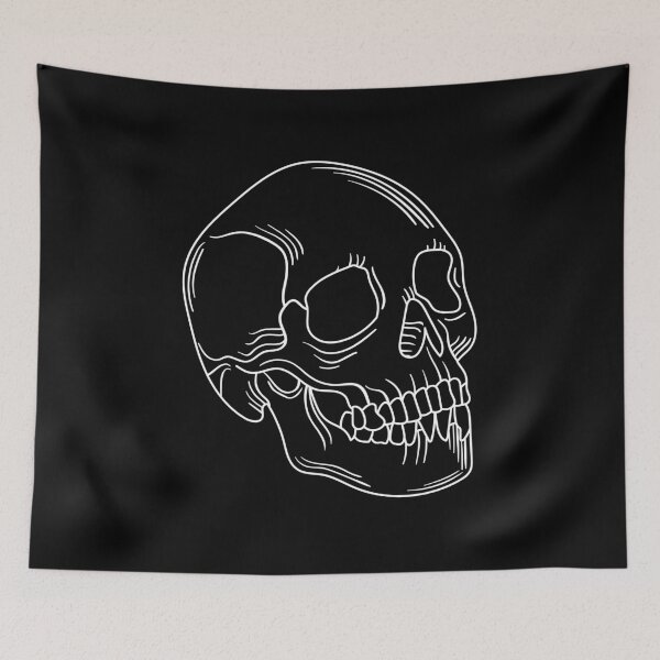 Item preview, Clean Lines Drawing Skull designed and sold by Bonicrazypeople.