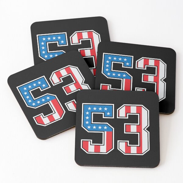 Item preview, 53 American Classy Numbers fifty-three United States Flag designed and sold by Urosek.
