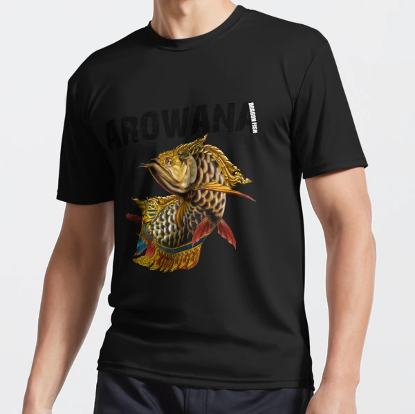 Arowana fish so cute Active T-Shirt for Sale by Chumphon Chuikaew