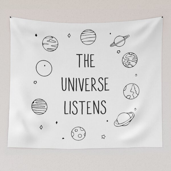 Item preview, The universe listens :) - Minimalist digital art designed and sold by CarliAlvarez.