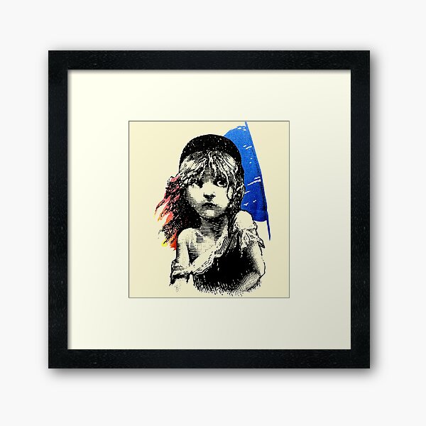BAKSY  FRENCH  LES MISERABLE  PHOTOPICTURE  PRINT ON FRAMED CANVAS WALL ART 