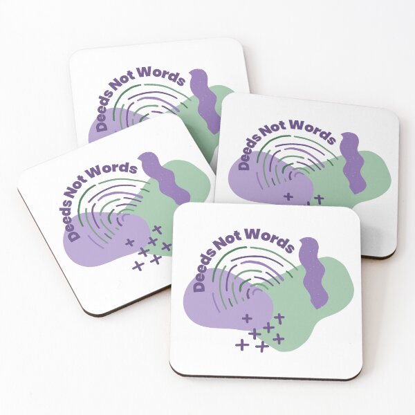 Item preview, Deeds Not Words Suffragettes Emmeline Pankhurst Vote for Women Feminist designed and sold by BohoStudio.