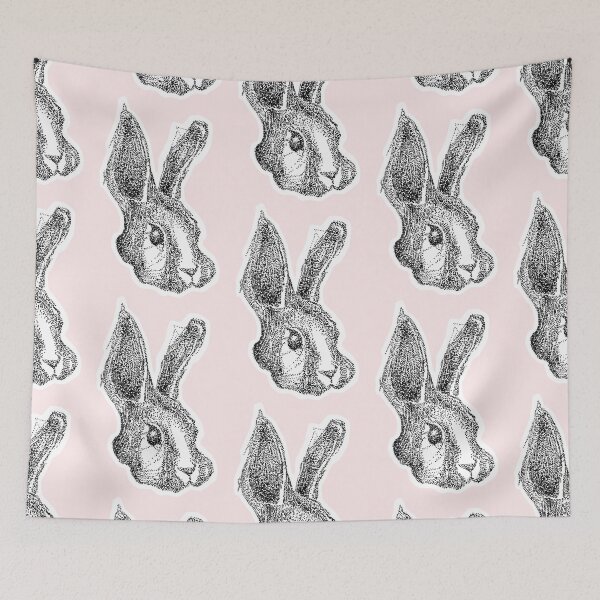 Item preview, Rabbit original drawing, made of small ink dots designed and sold by Francesco Carli.