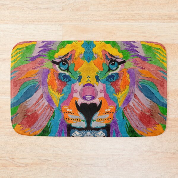 Item preview, Multicoloured Lion Head designed and sold by Julie Pickering.