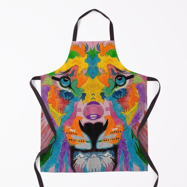 Item preview, Multicoloured Lion Head designed and sold by Julie Pickering.