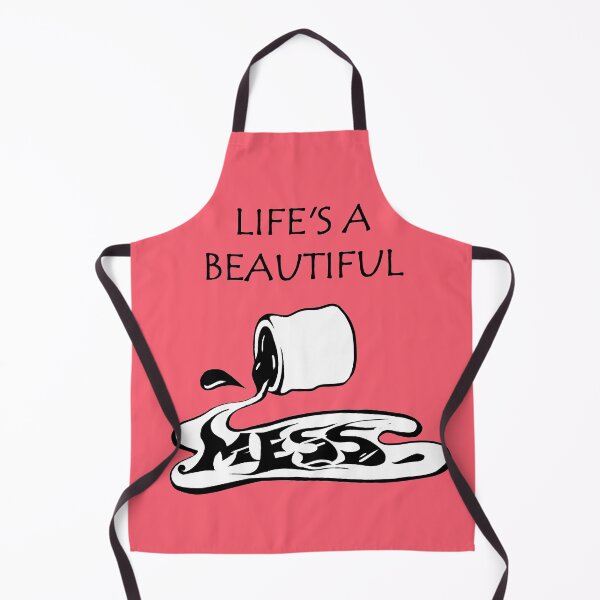 Item preview, Life is a beautiful mess - inspirational good vibes quote - light red designed and sold by theinkypensieve.