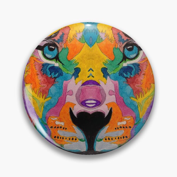 Item preview, Multicoloured Lion Head designed and sold by Julie Pickering.