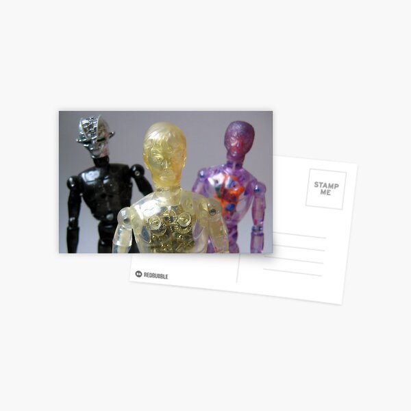 Android, Cyborg and Muton Postcard
