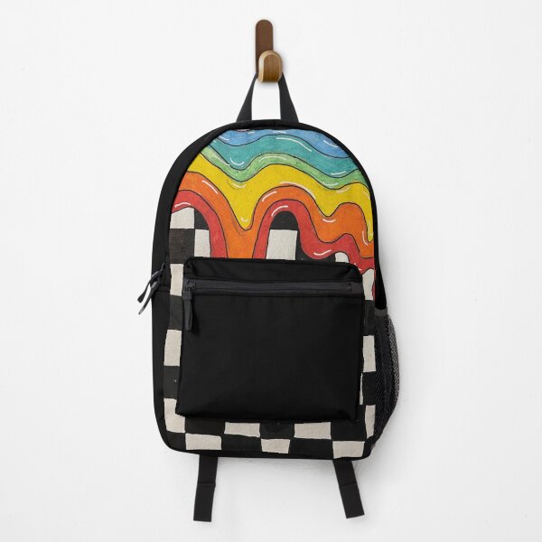 Item preview, rainbow drips on checkered designed and sold by yxsmeenshop.
