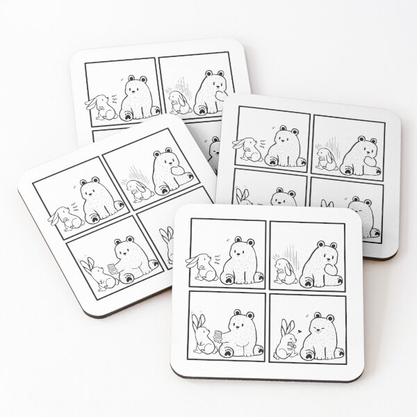 Item preview, Bear and Bunny // chocolate // comic strip designed and sold by Caspalpo.