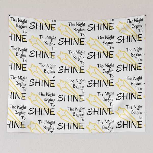 Item preview, The Night Begins To Shine Cute Star Design designed and sold by SweetAndSpice.