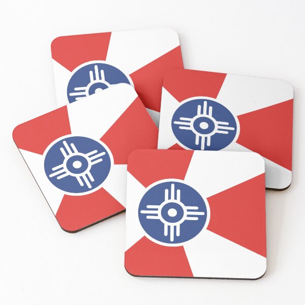 Item preview, Wichita City Flag White, Red, Blue designed and sold by Sporting Colour.
