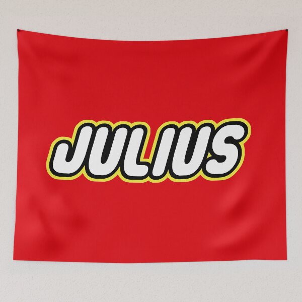 Item preview, Julius Name Classy Childhood Retro Bricks Toy For Julius designed and sold by Urosek.