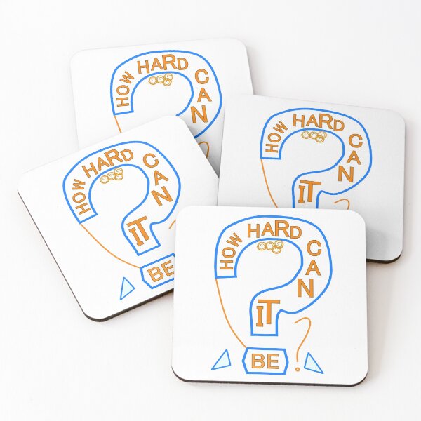 Item preview, How Hard Can It Be Word Art designed and sold by artfulnotebook.