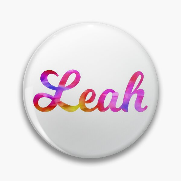 Item preview, Leah girls name pretty multi-color design designed and sold by ComicKitsch.
