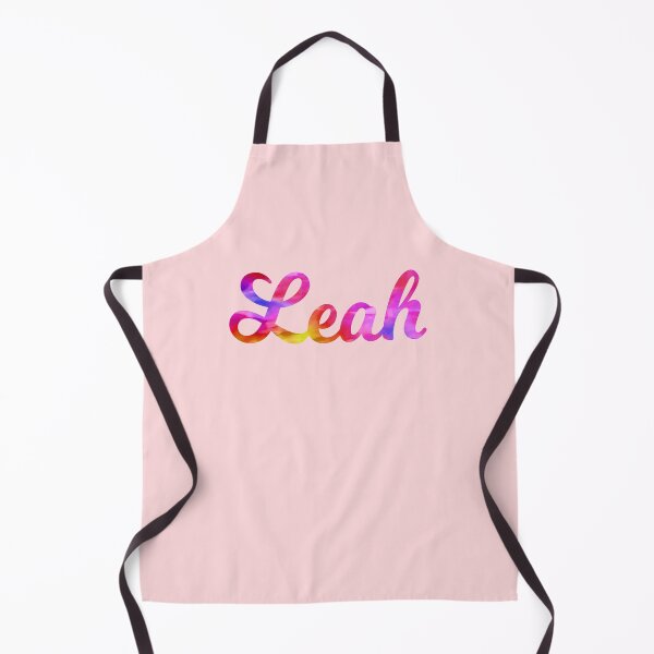 Item preview, Leah girls name pretty multi-color design designed and sold by ComicKitsch.