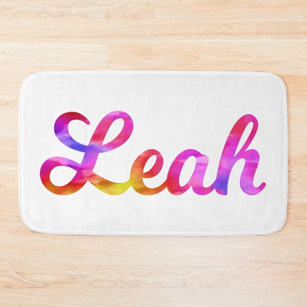 Item preview, Leah girls name pretty multi-color design designed and sold by ComicKitsch.
