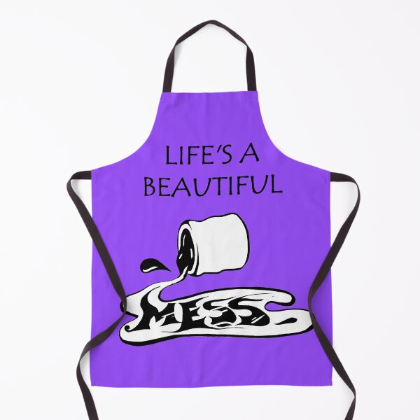 Item preview, Life is a beautiful mess - inspirig positive quote - Deep purple designed and sold by theinkypensieve.
