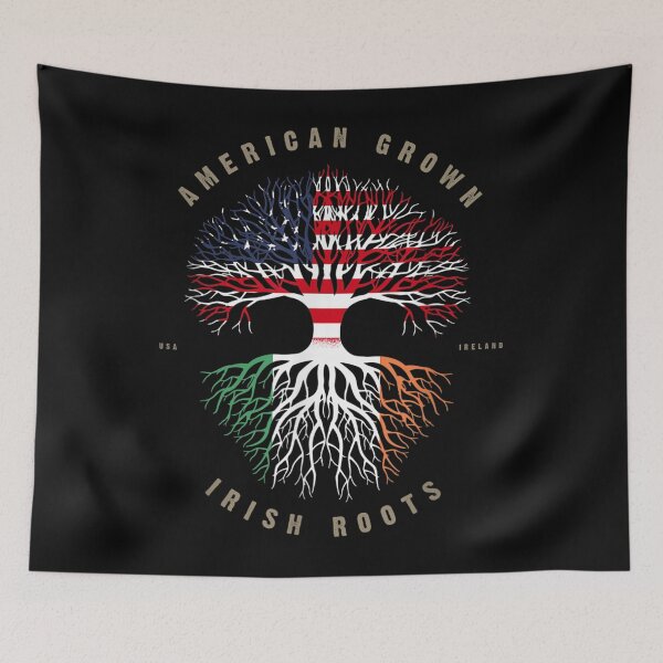 Item preview, American Grown Irish Roots Ireland Flag designed and sold by Alexanderhishop.