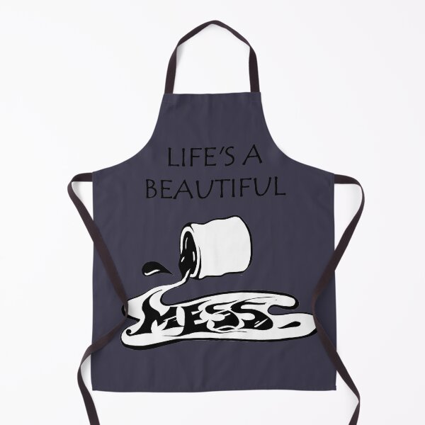 Item preview, Life is a beautiful mess - inspiring positive quote - Deep purple designed and sold by theinkypensieve.
