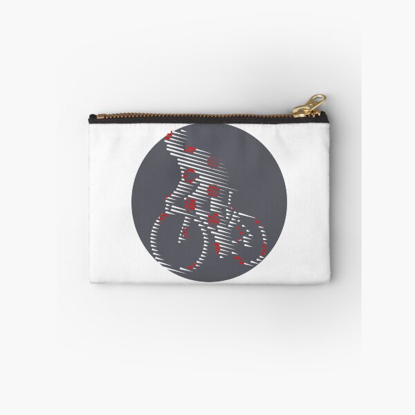Item preview, Cyclist Climbing Polka Dot Line Art designed and sold by RabeDesigns.