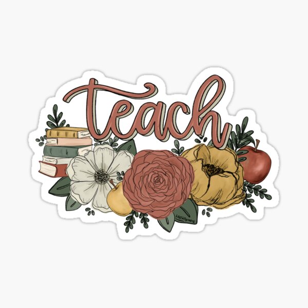 Item preview, Teach Florals designed and sold by ktscanvases.
