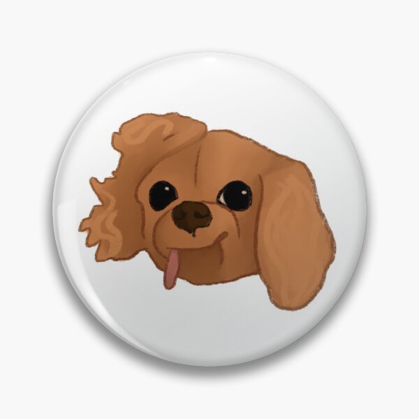 Item preview, cute derpy king Charles spaniel designed and sold by idunnio.
