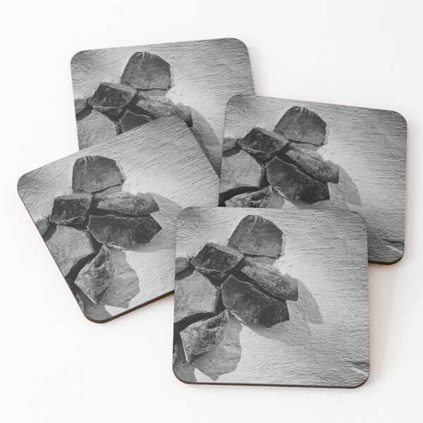 Item preview, Face the Stone Wall Art Fan designed and sold by NeonAbstracts.