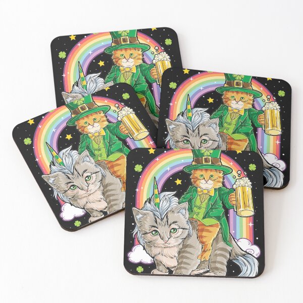 Item preview, Cat Unicorn Leprechaun St Patricks Day Women Caticorn Beer designed and sold by ADAMANDREWSAU.