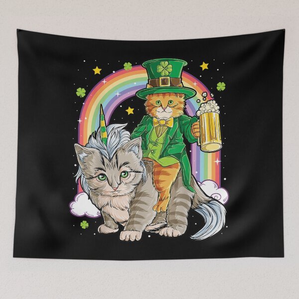 Item preview, Cat Unicorn Leprechaun St Patricks Day Women Caticorn Beer designed and sold by ADAMANDREWSAU.