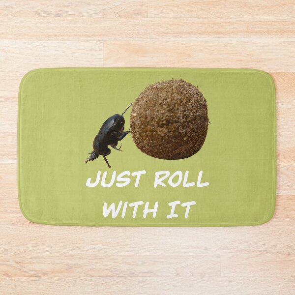 Item preview, Just Roll With It Funny Dung Beetle designed and sold by Cute Designs Shop.