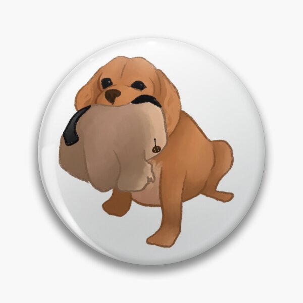 Item preview, Cute derpy King Charles spaniel with toy designed and sold by idunnio.