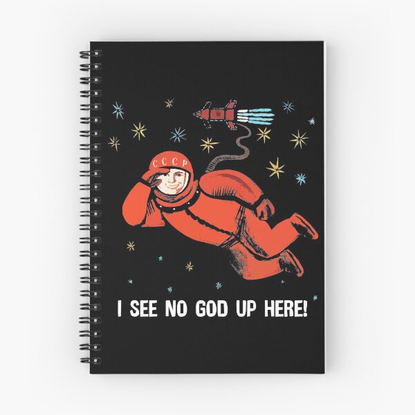 Item preview, Yuri Gagarin "I See No God Up Here!" designed and sold by Hot-To-Trot.