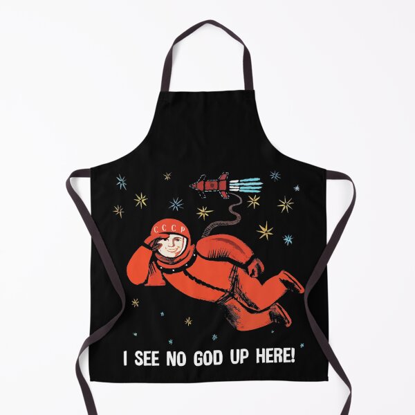 Item preview, Yuri Gagarin "I See No God Up Here!" designed and sold by Hot-To-Trot.