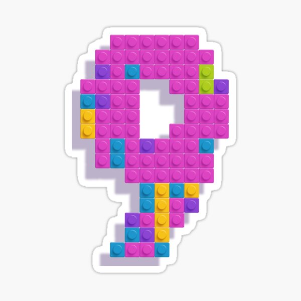 9 Brick Sticker