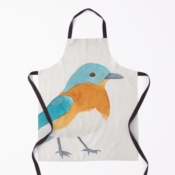 Item preview, Eastern Bluebird watercolor bird painting designed and sold by TheWaterBirds.