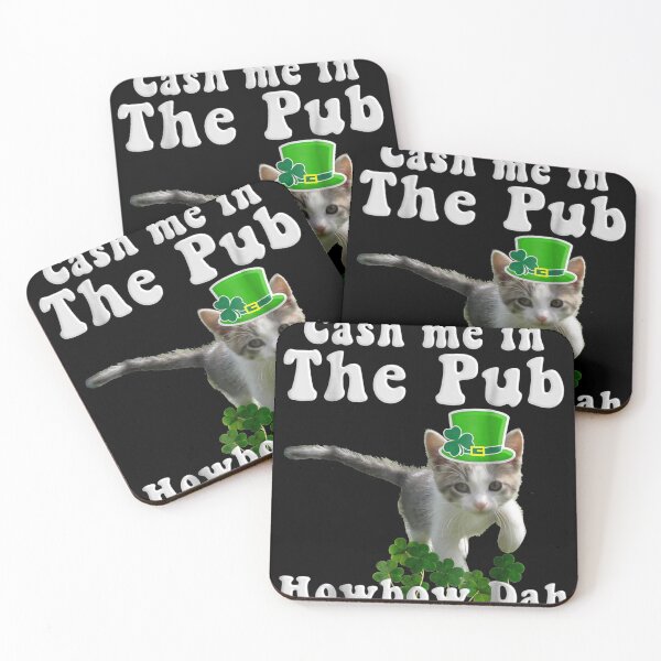 Item preview, Cash Me In The Pub Howbow Dah St Patricks Day Cat designed and sold by Alexanderhishop.
