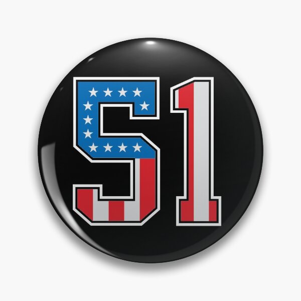 Item preview, 51 American Lucky Number fifty-one United States Flag designed and sold by Urosek.