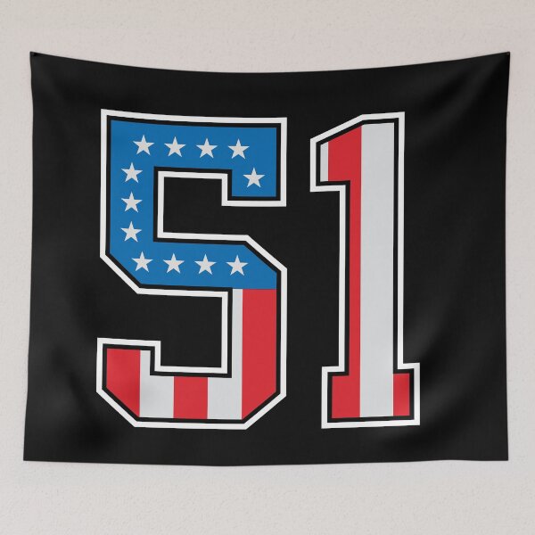 Item preview, 51 American Lucky Number fifty-one United States Flag designed and sold by Urosek.