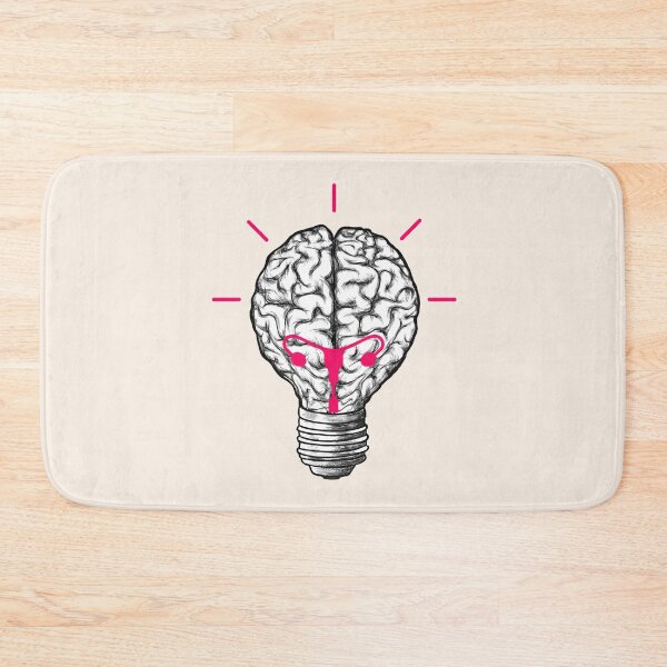 Item preview, Brain Light bulb, illuminated brain of feminine creativity, luminous tubes in the light bulb designed and sold by Collagedream.