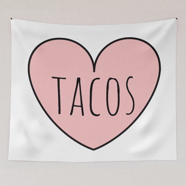 Item preview, I Love Tacos - Pink Heart designed and sold by KarolinaPaz.