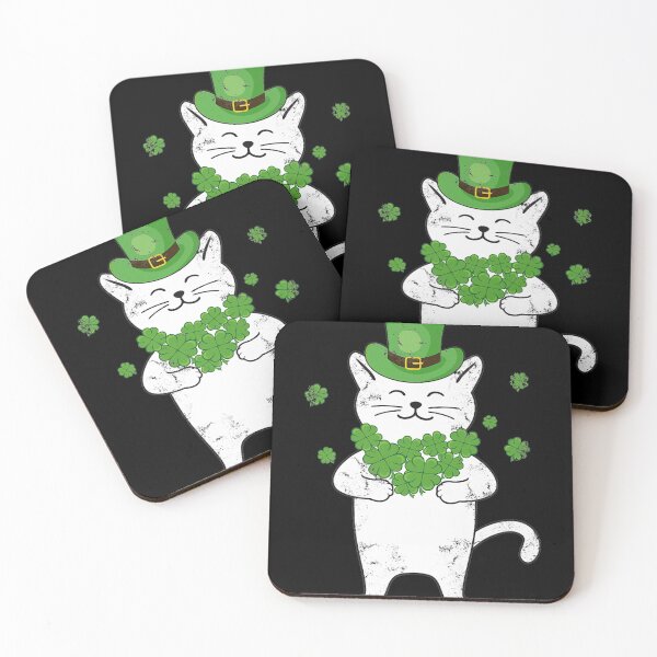 Item preview, Cute Cat Leprechaun With Shamrocks St Patricks Day Cat Lover Premium designed and sold by ADAMANDREWSAU.