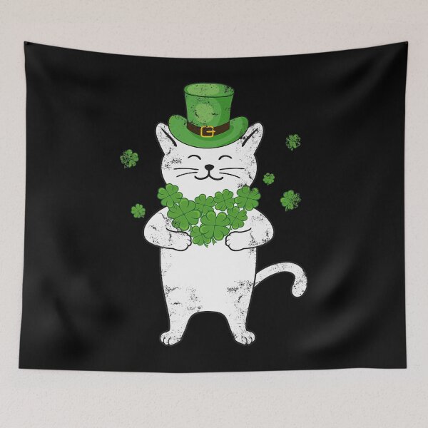 Item preview, Cute Cat Leprechaun With Shamrocks St Patricks Day Cat Lover Premium designed and sold by ADAMANDREWSAU.