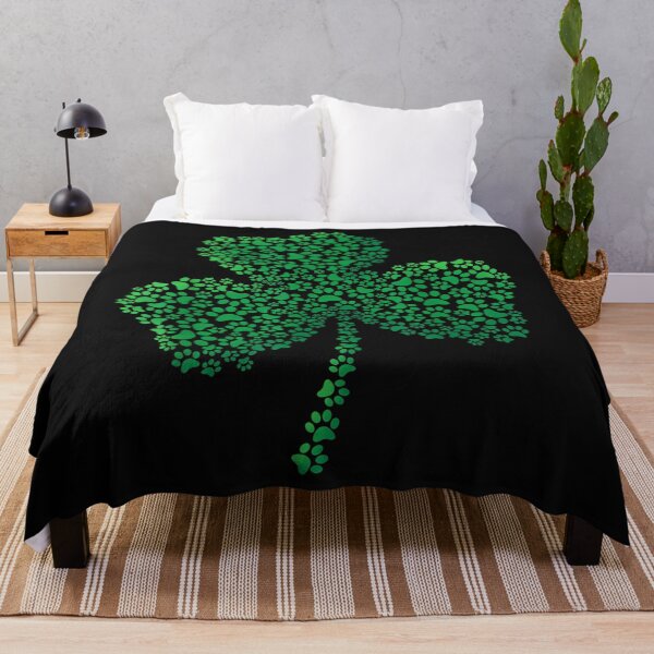 Item preview, Perro Paw Shamrock St Patricks Day o Lucky Cat Print designed and sold by ALISONABBOTTAU.